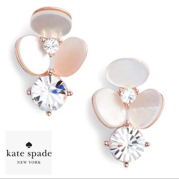 kate spade Jewelry - KATE SPADE Disco Pansy Drop Stud Earrings